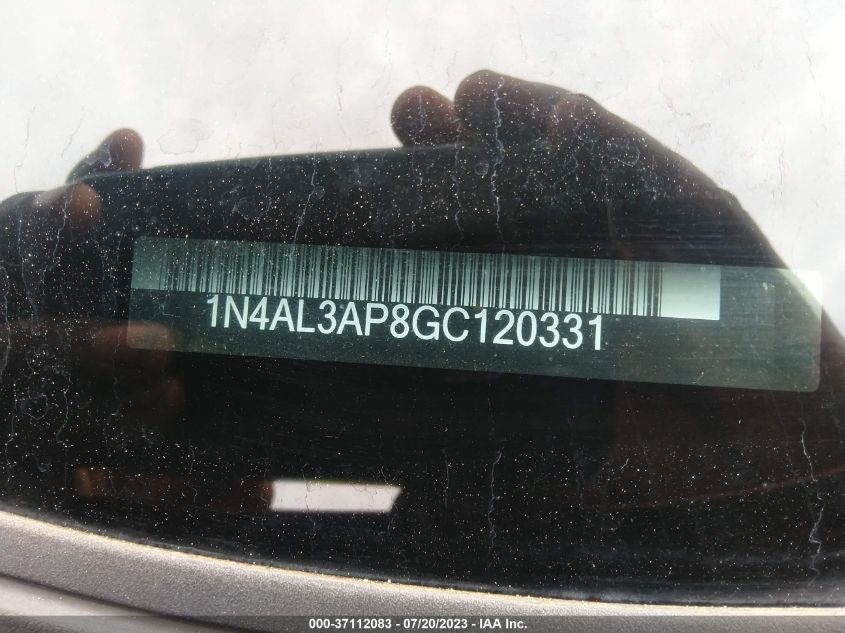 2016 NISSAN ALTIMA 2.5 S - 1N4AL3AP8GC120331