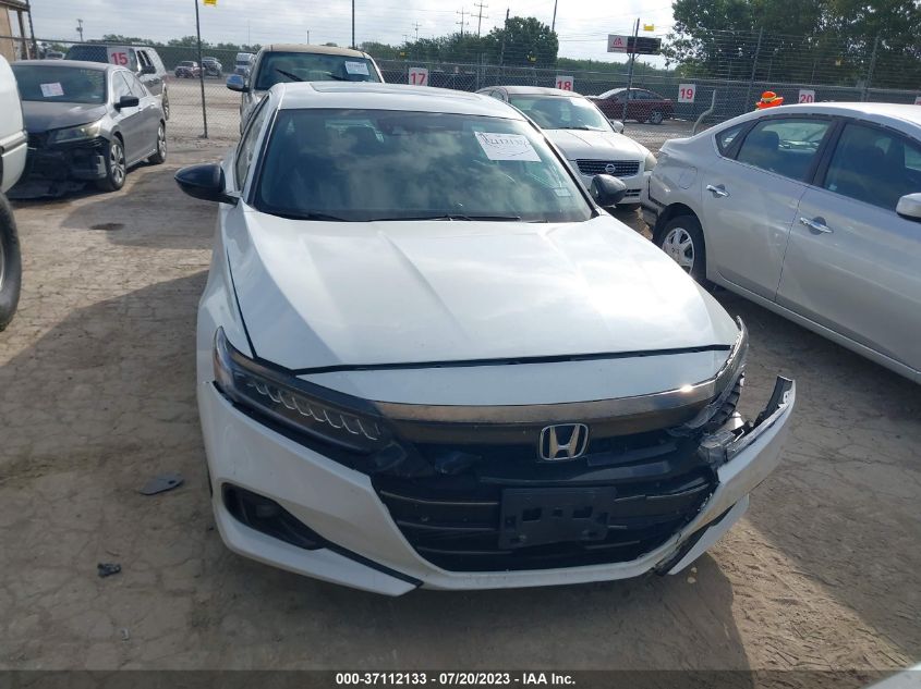2021 HONDA ACCORD SEDAN SPORT - 1HGCV2F37MA019206