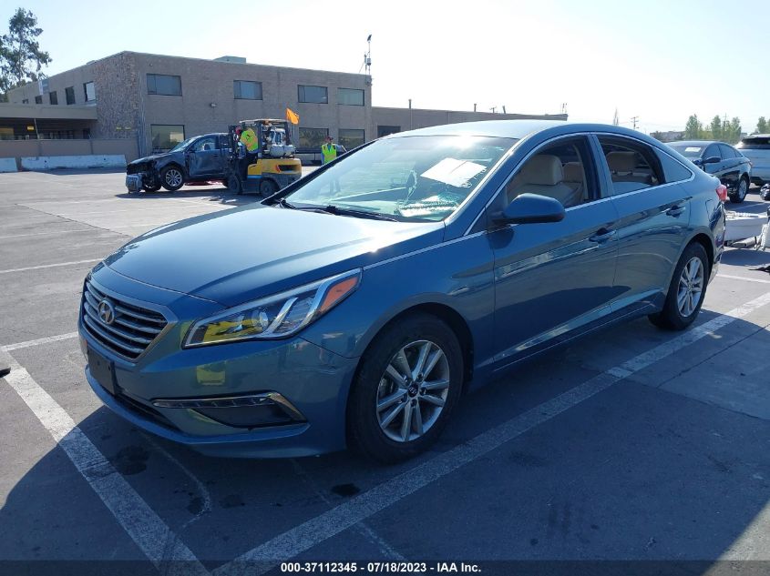 2015 HYUNDAI SONATA 2.4L SE - 5NPE24AF3FH119585