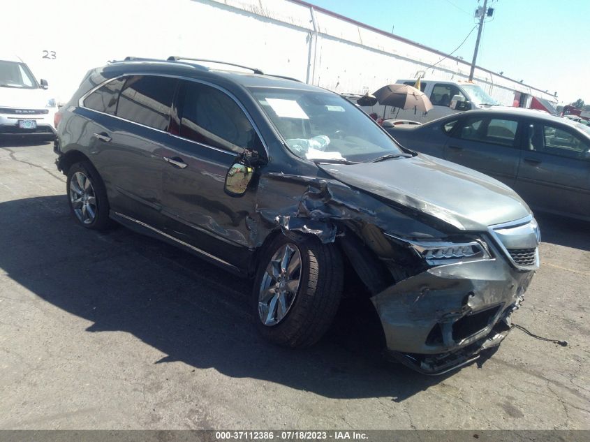 2014 ACURA MDX ADVANCE/ENTERTAINMENT PKG - 5FRYD4H83EB032117