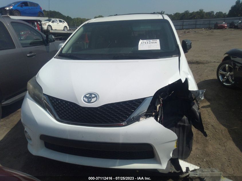 2013 TOYOTA SIENNA SE - 5TDXK3DC1DS397753