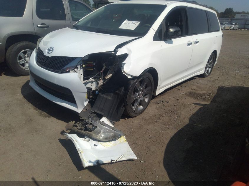 2013 TOYOTA SIENNA SE - 5TDXK3DC1DS397753