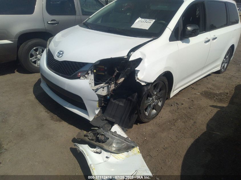 2013 TOYOTA SIENNA SE - 5TDXK3DC1DS397753