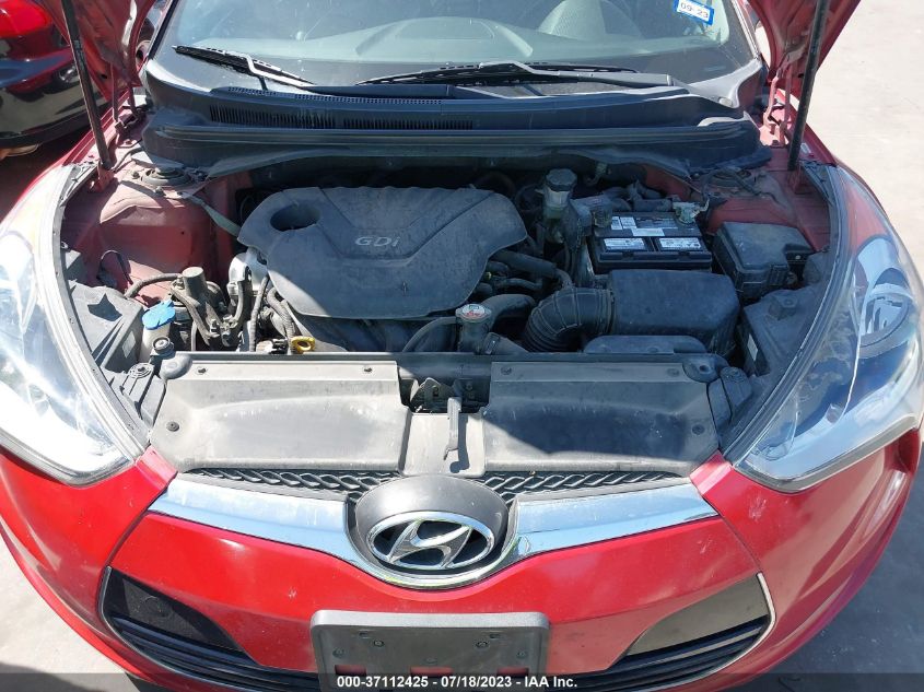 2013 HYUNDAI VELOSTER W/BLACK INT - KMHTC6AD9DU158307