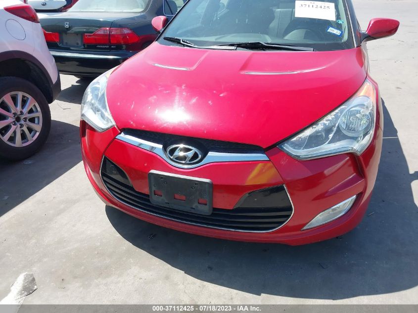 2013 HYUNDAI VELOSTER W/BLACK INT - KMHTC6AD9DU158307