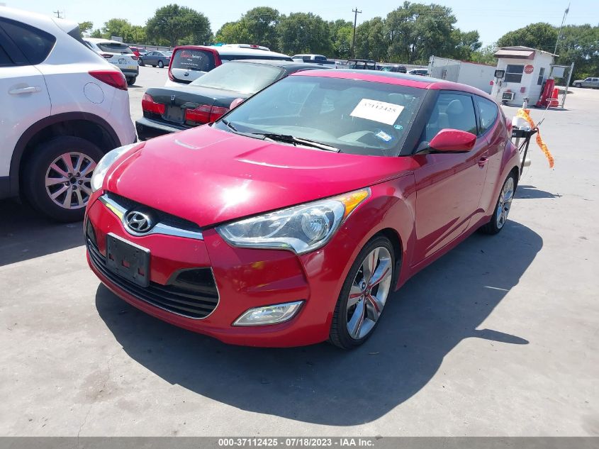 2013 HYUNDAI VELOSTER W/BLACK INT - KMHTC6AD9DU158307