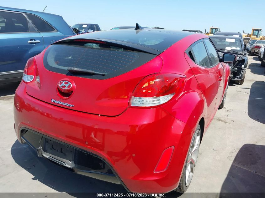 2013 HYUNDAI VELOSTER W/BLACK INT - KMHTC6AD9DU158307