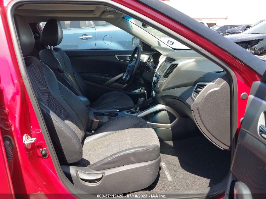 2013 HYUNDAI VELOSTER W/BLACK INT - KMHTC6AD9DU158307