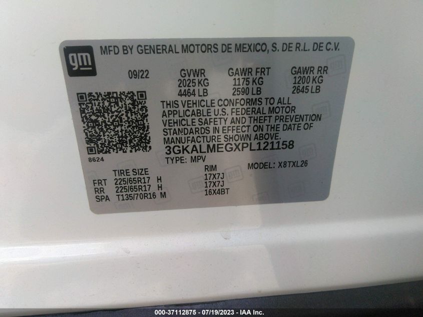 2023 GMC TERRAIN SLE - 3GKALMEGXPL121158