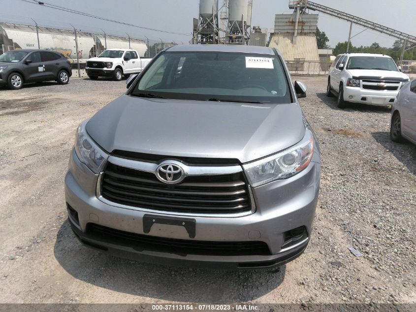 2016 TOYOTA HIGHLANDER LE - 5TDBKRFH5GS276427