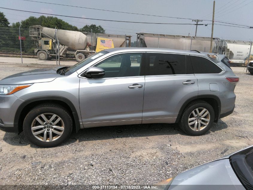 2016 TOYOTA HIGHLANDER LE - 5TDBKRFH5GS276427