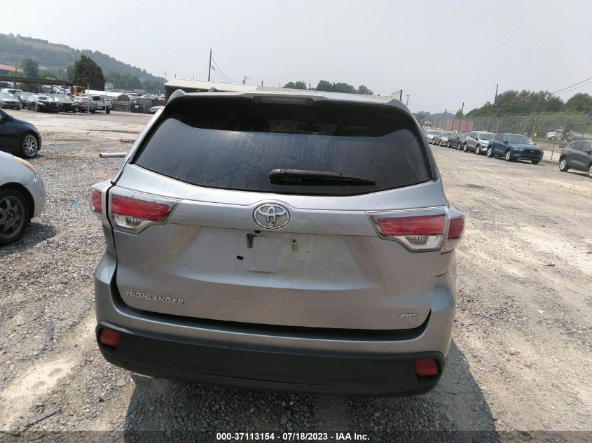 2016 TOYOTA HIGHLANDER LE - 5TDBKRFH5GS276427