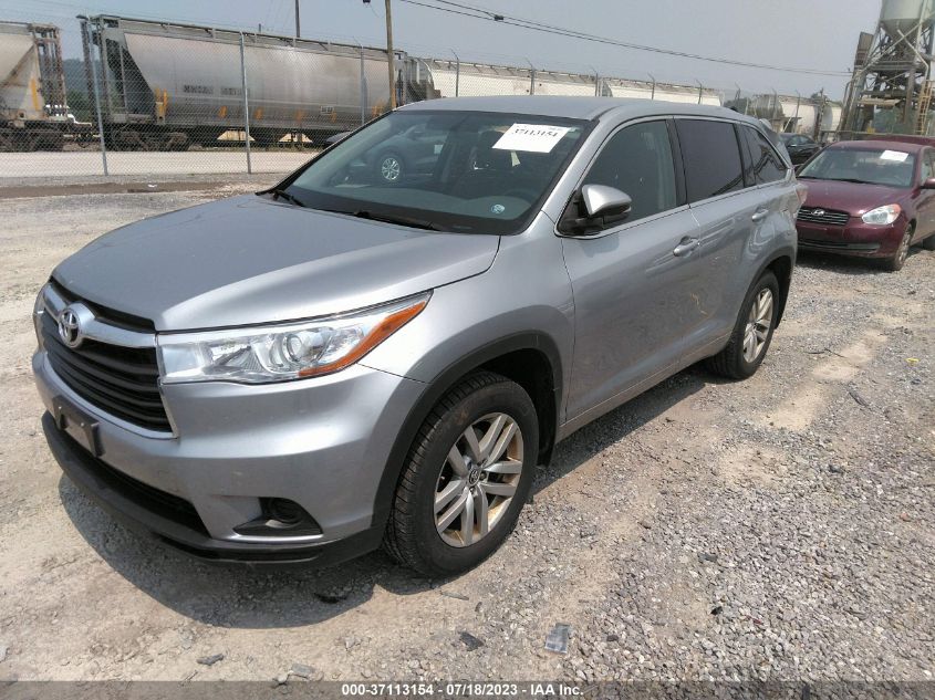 2016 TOYOTA HIGHLANDER LE - 5TDBKRFH5GS276427