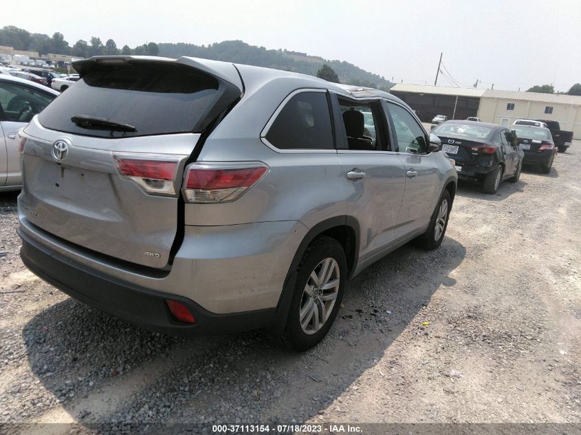 2016 TOYOTA HIGHLANDER LE - 5TDBKRFH5GS276427