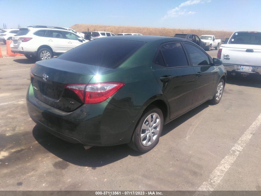 2016 TOYOTA COROLLA LE - 2T1BURHE7GC653796