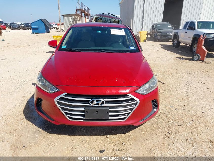 2017 HYUNDAI ELANTRA SE - KMHD84LFXHU196532