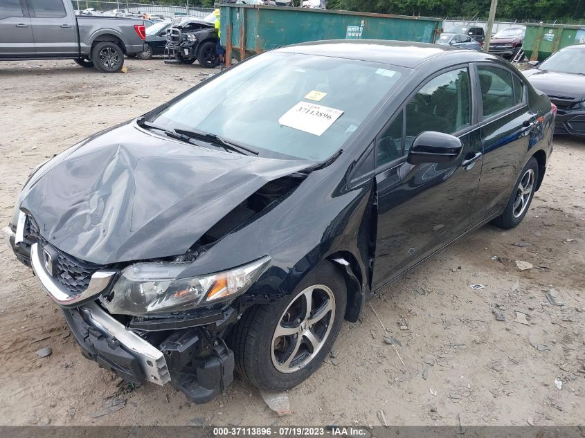 2015 HONDA CIVIC SEDAN SE - 19XFB2F74FE092525