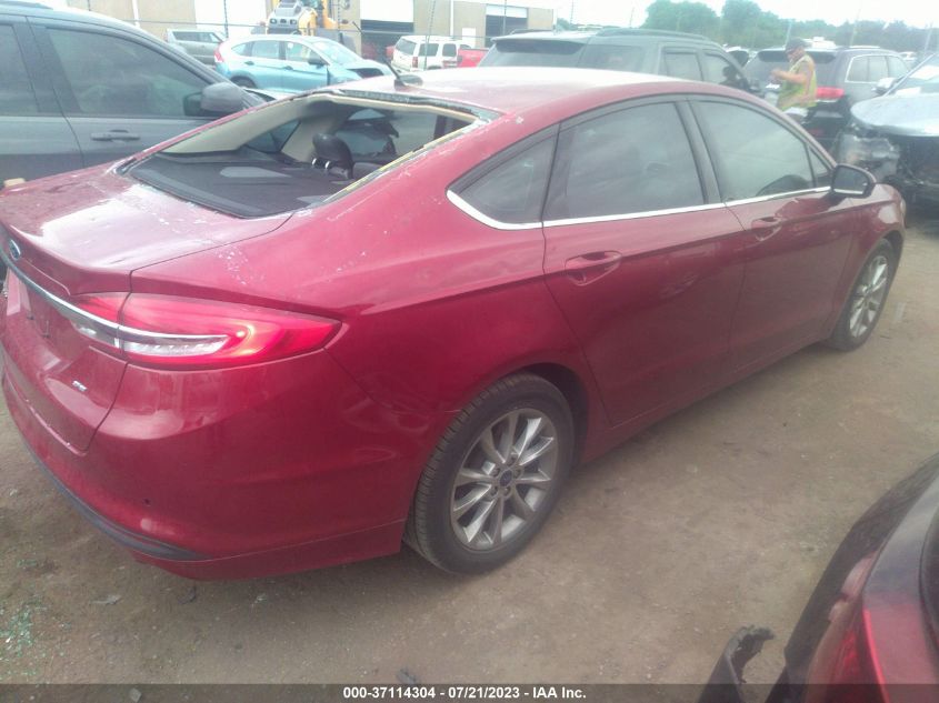 2017 FORD FUSION SE - 3FA6P0H74HR365175