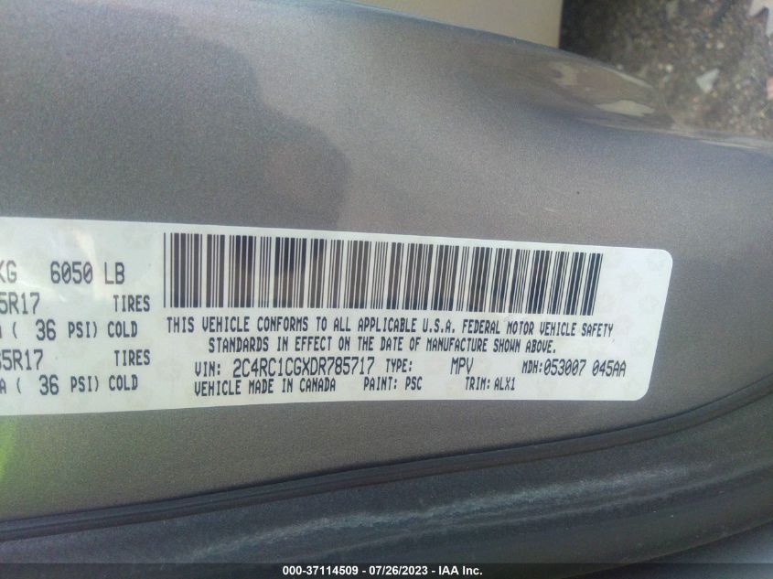 2013 CHRYSLER TOWN & COUNTRY TOURING L - 2C4RC1CGXDR785717