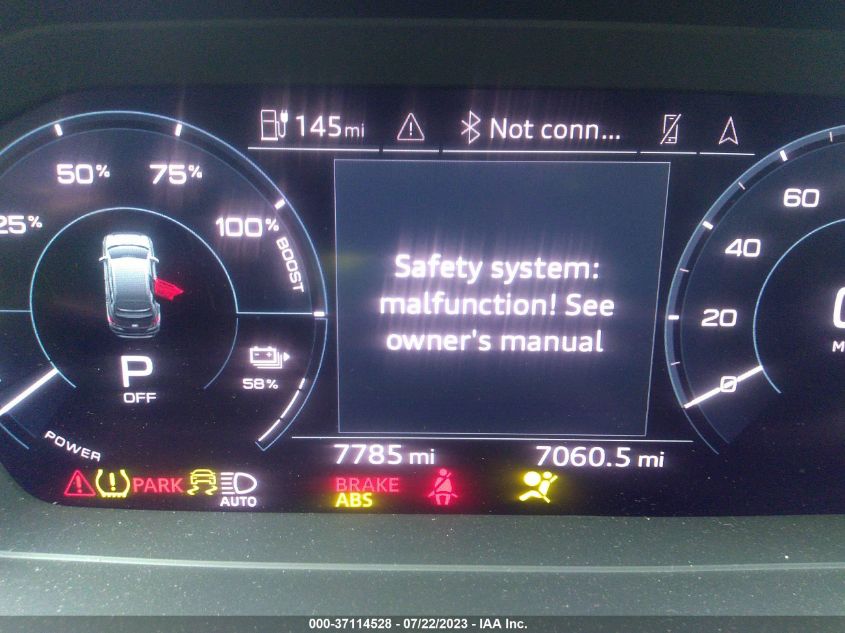 2022 AUDI Q4 E-TRON PRESTIGE WA1M2BFZ8NP050702