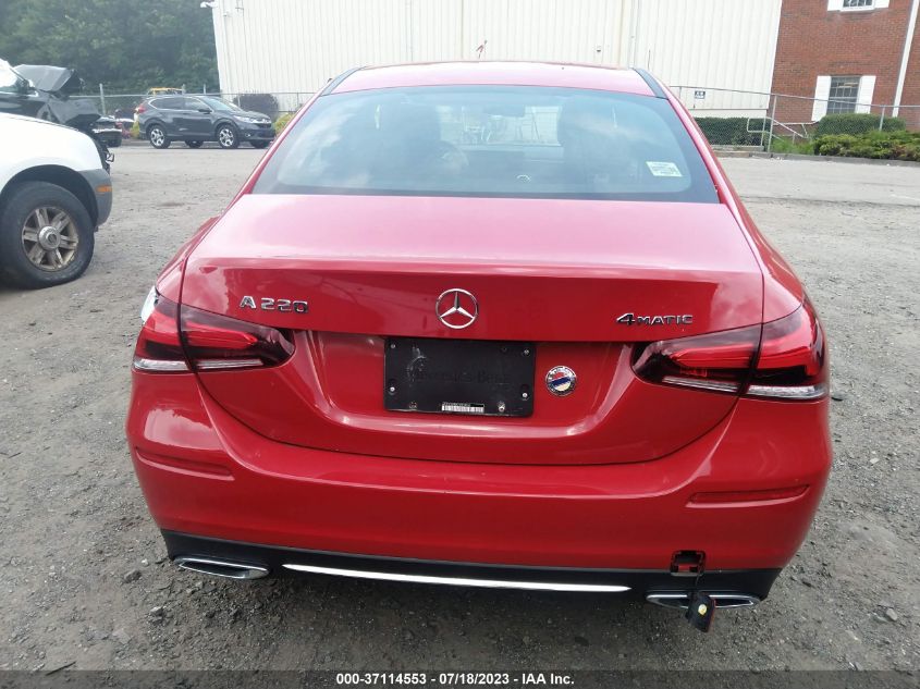 2020 MERCEDES-BENZ A-CLASS A 220 WDD3G4FB6LW039045