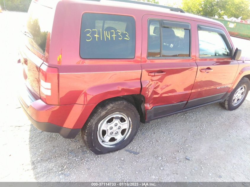 2014 JEEP PATRIOT SPORT - 1C4NJRBB9ED595548