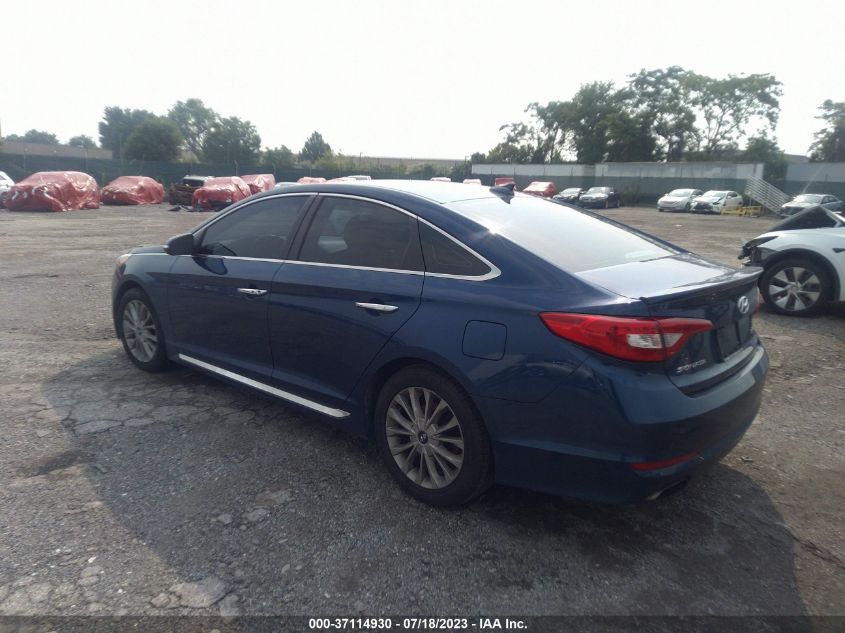 2015 HYUNDAI SONATA 2.4L LIMITED - 5NPE34AF2FH019863