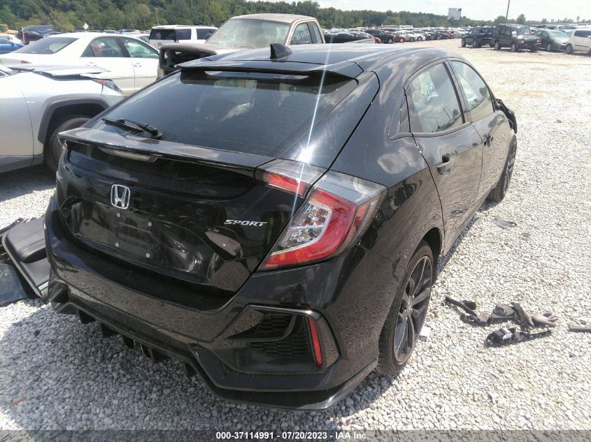 2021 HONDA CIVIC HATCHBACK SPORT - SHHFK7H46MU214324
