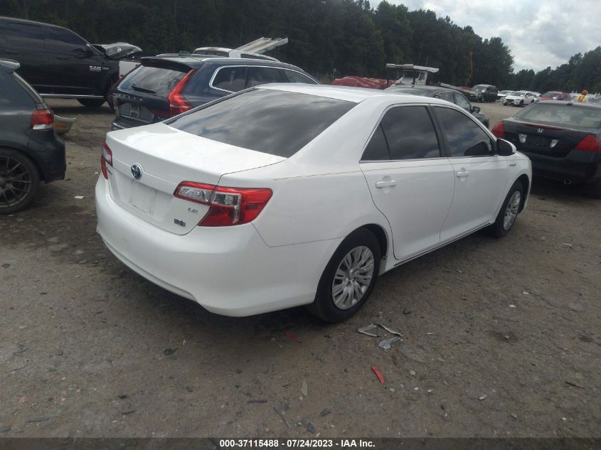 2013 TOYOTA CAMRY HYBRID LE/XLE - 4T1BD1FK0DU096606