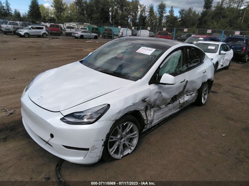 2021 TESLA MODEL Y LONG RANGE - 5YJYGDEE5MF153491