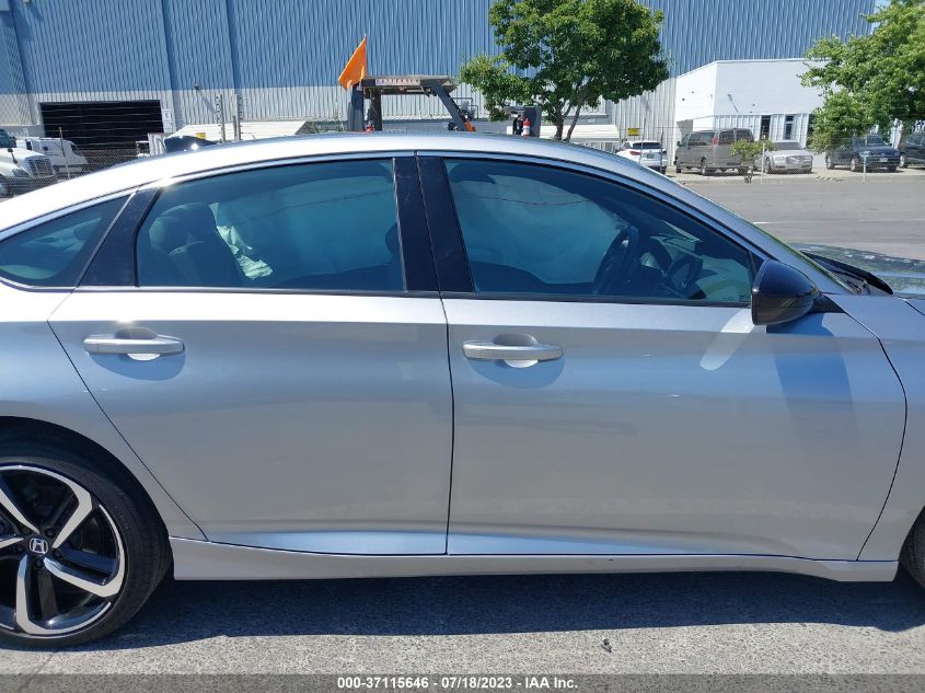 2021 HONDA ACCORD SEDAN SPORT - 1HGCV1F36MA107917