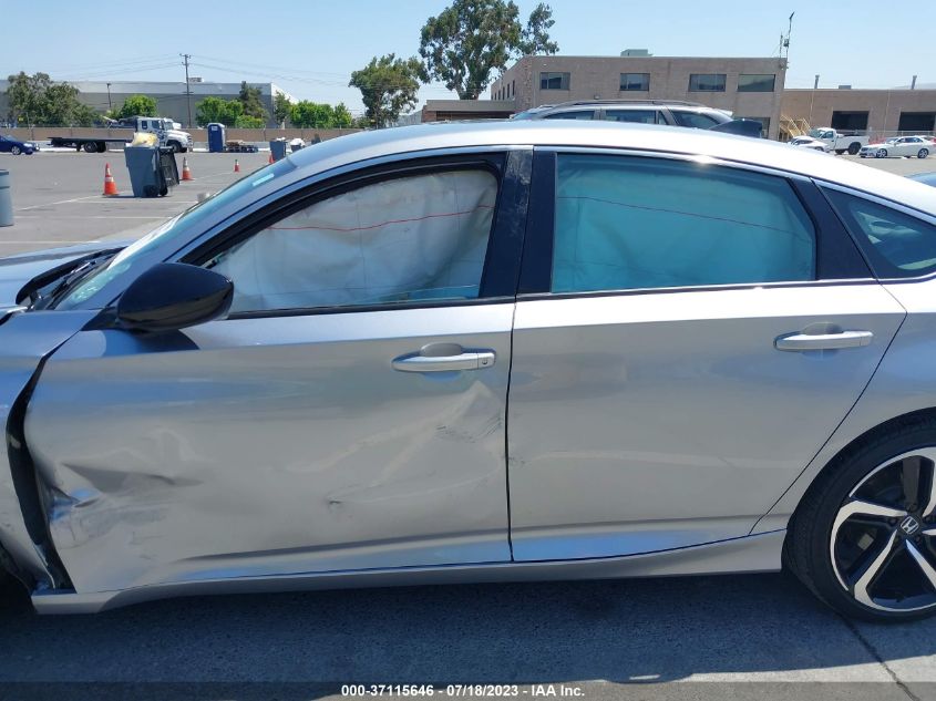 2021 HONDA ACCORD SEDAN SPORT - 1HGCV1F36MA107917