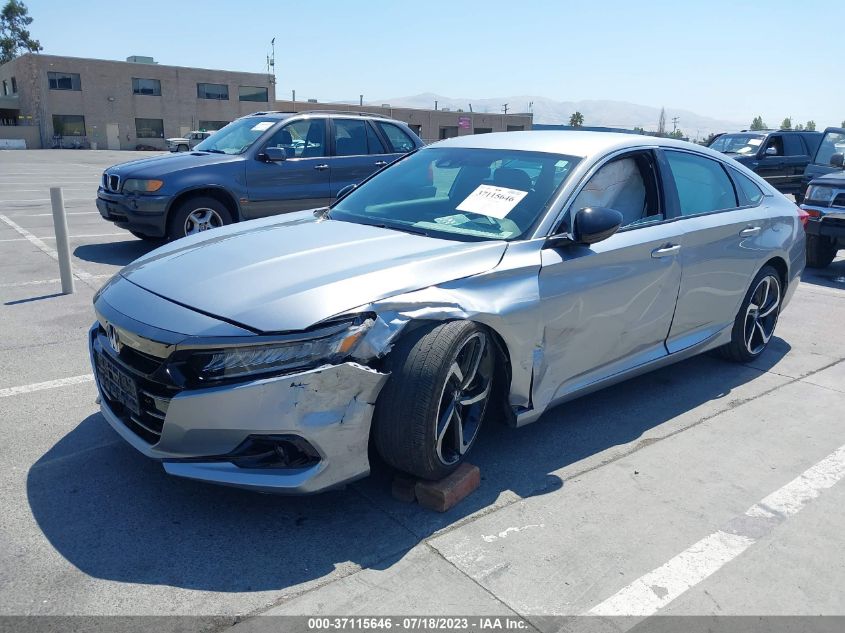 2021 HONDA ACCORD SEDAN SPORT - 1HGCV1F36MA107917