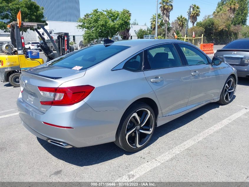 2021 HONDA ACCORD SEDAN SPORT - 1HGCV1F36MA107917