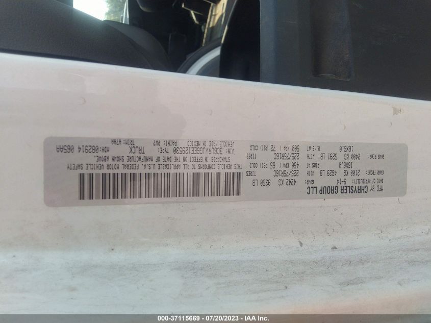 2014 RAM PROMASTER - 3C6URVJG6EE129530
