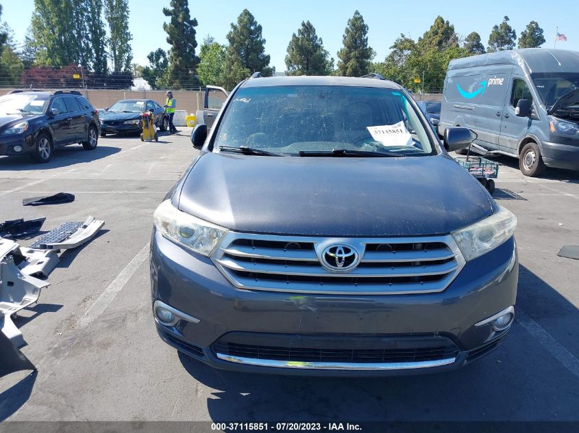 2013 TOYOTA HIGHLANDER - 5TDZK3EH9DS115863