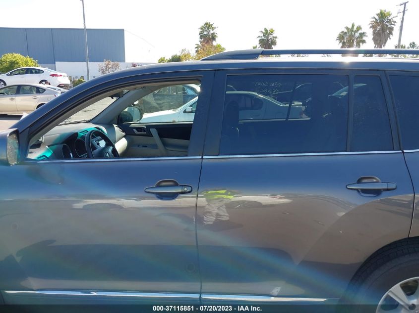 2013 TOYOTA HIGHLANDER - 5TDZK3EH9DS115863