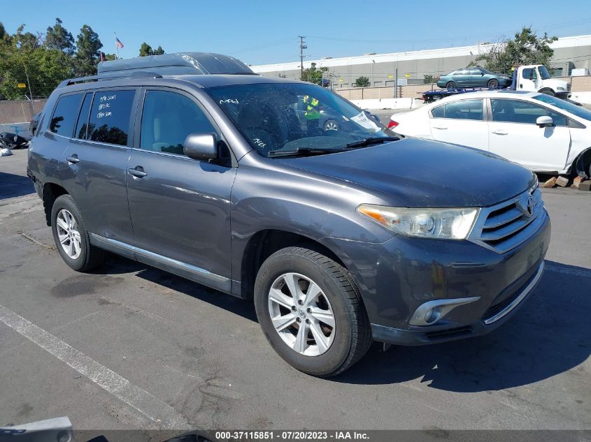 2013 TOYOTA HIGHLANDER - 5TDZK3EH9DS115863