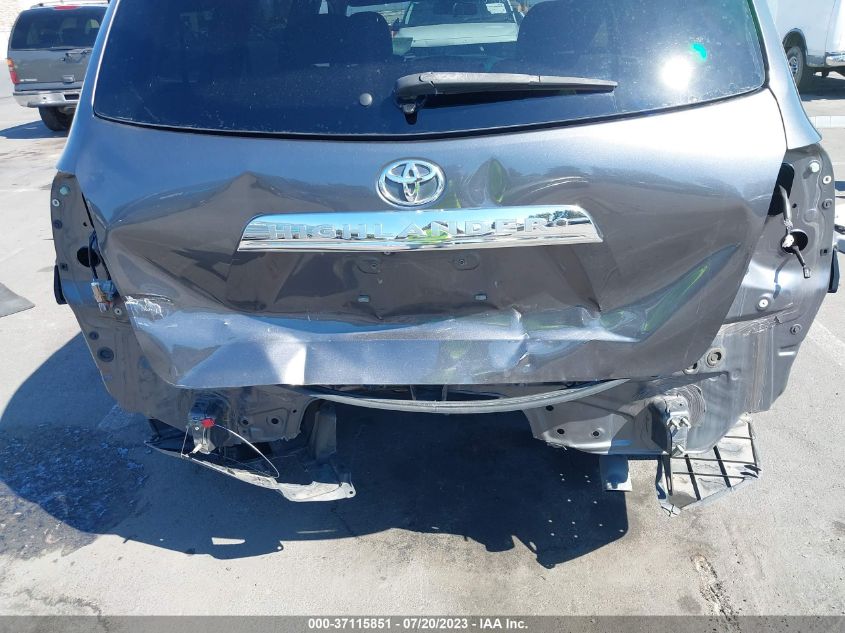 2013 TOYOTA HIGHLANDER - 5TDZK3EH9DS115863