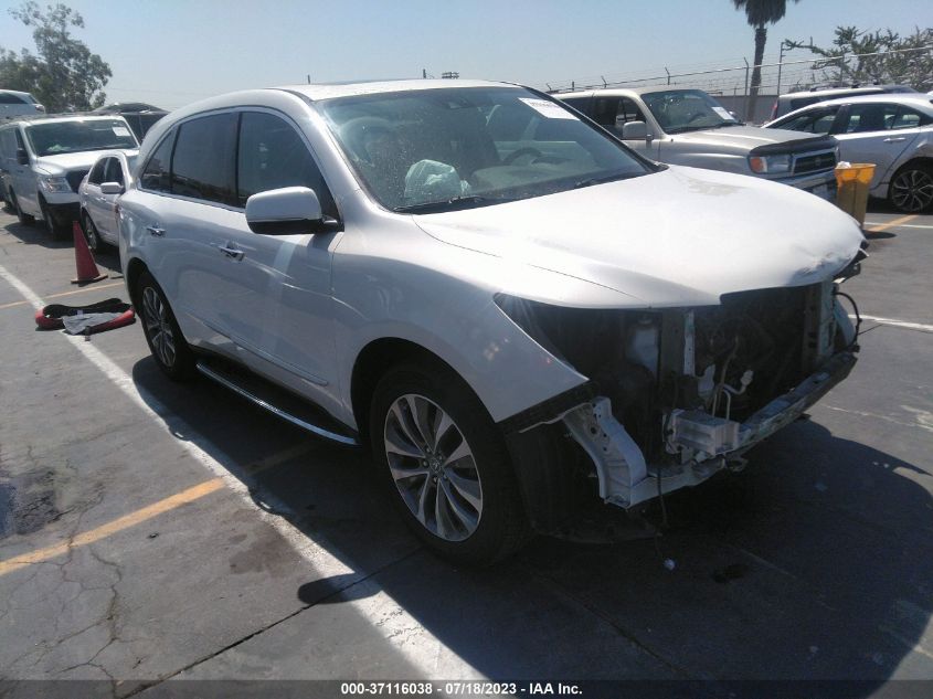 2014 ACURA MDX TECH PKG - 5FRYD3H47EB004229