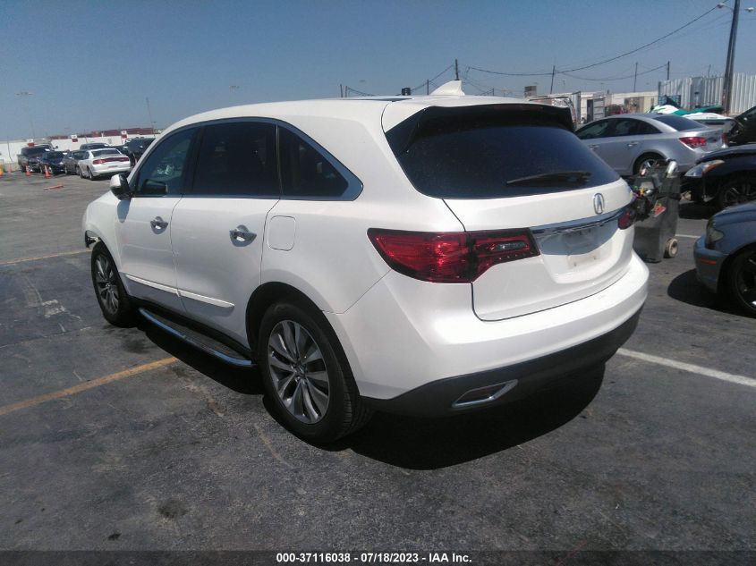 2014 ACURA MDX TECH PKG - 5FRYD3H47EB004229