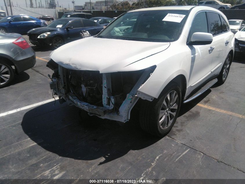 2014 ACURA MDX TECH PKG - 5FRYD3H47EB004229