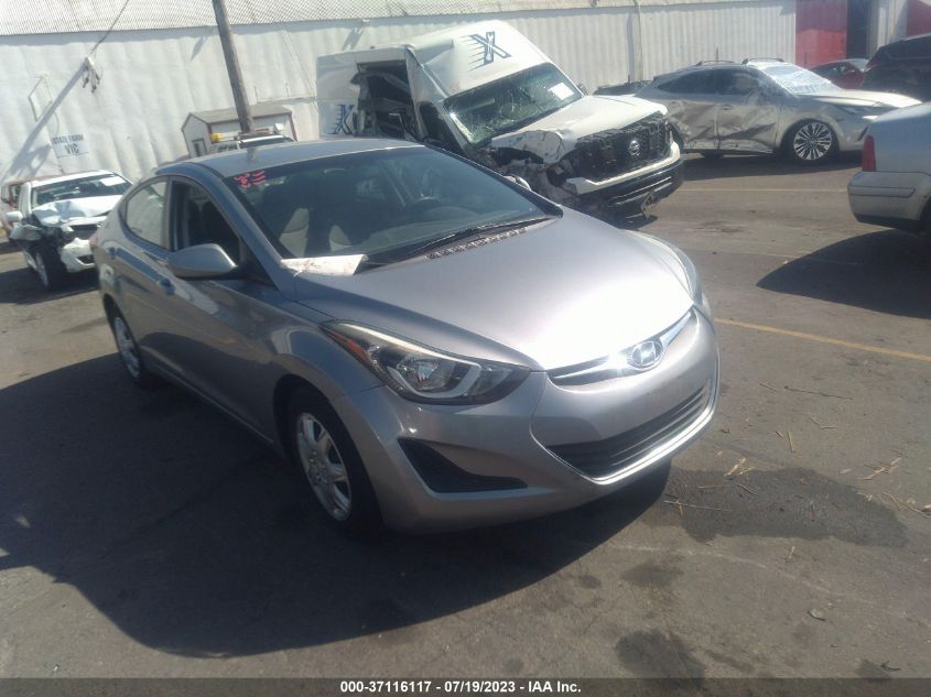 2016 HYUNDAI ELANTRA SE - 5NPDH4AE9GH705565