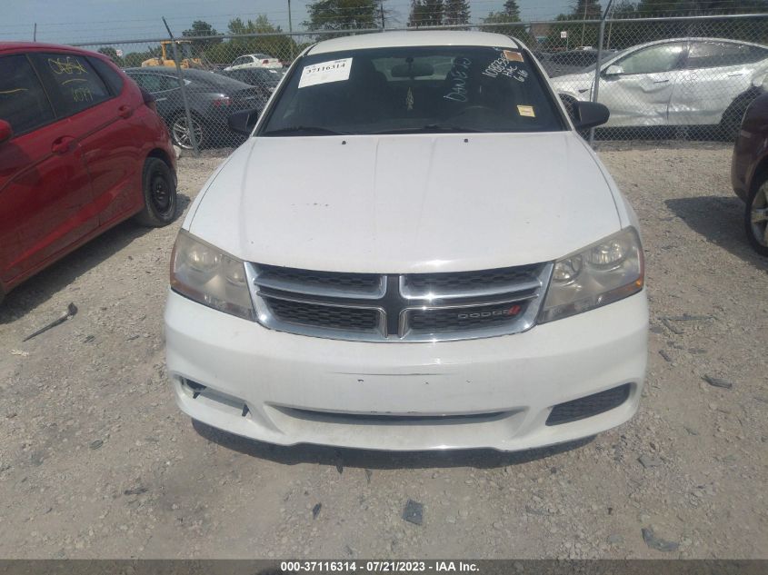 2014 DODGE AVENGER SE - 1C3CDZAG4EN108833