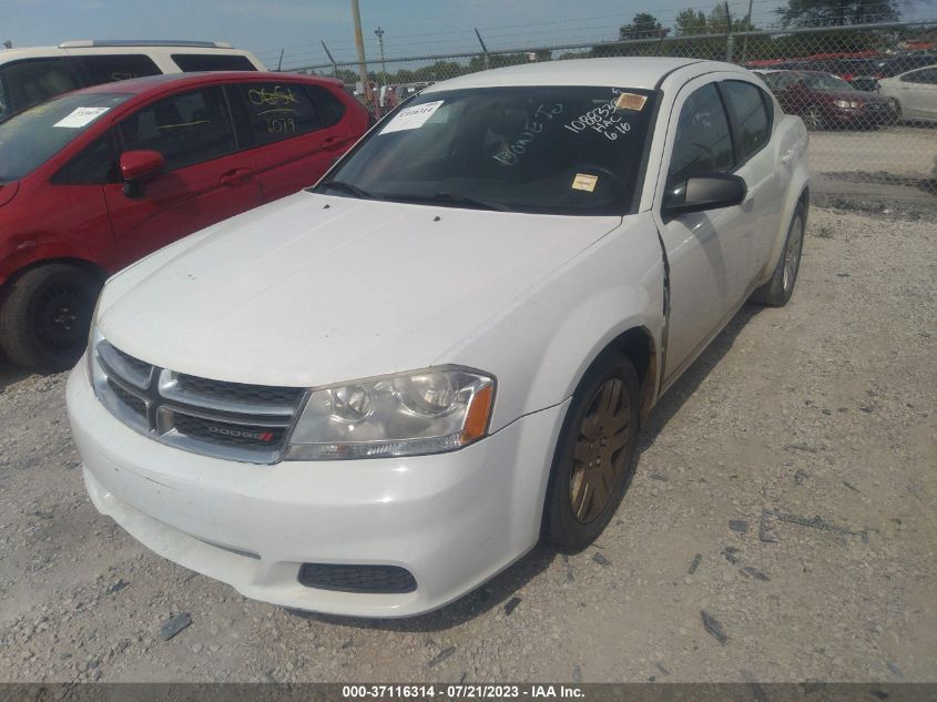 2014 DODGE AVENGER SE - 1C3CDZAG4EN108833
