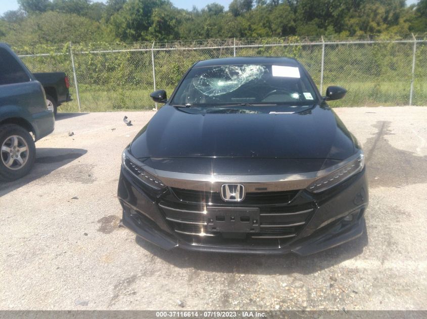 2021 HONDA ACCORD SEDAN SPORT - 1HGCV1F30MA110182