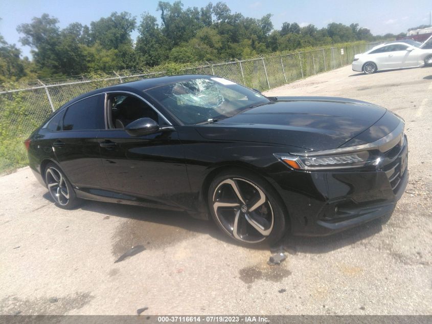 2021 HONDA ACCORD SEDAN SPORT - 1HGCV1F30MA110182