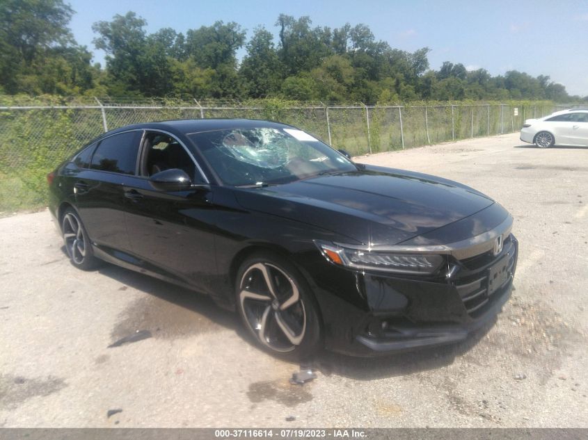 2021 HONDA ACCORD SEDAN SPORT - 1HGCV1F30MA110182
