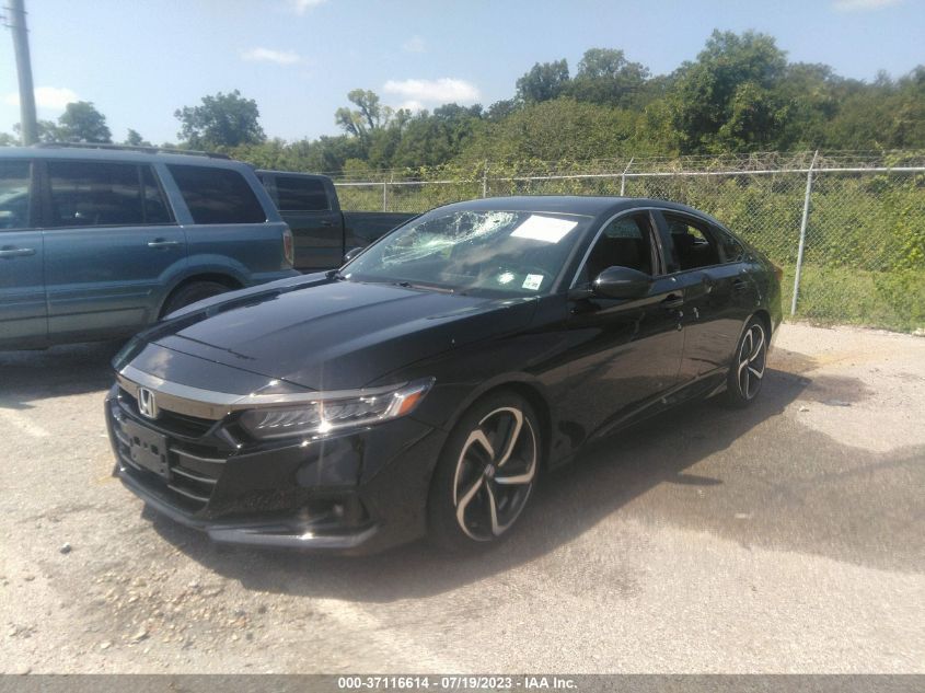 2021 HONDA ACCORD SEDAN SPORT - 1HGCV1F30MA110182