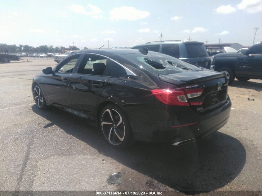 2021 HONDA ACCORD SEDAN SPORT - 1HGCV1F30MA110182
